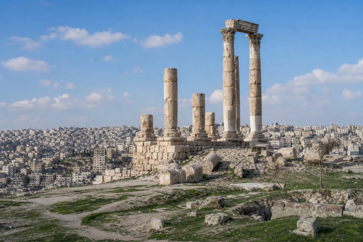 The view over Amman from the Citadel