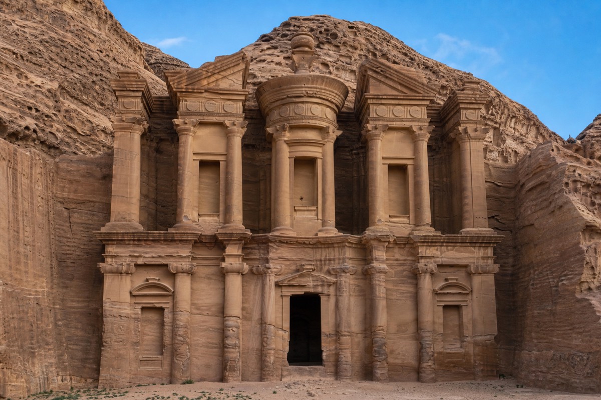 The Monastery (Ad-Deir), reached by an 800-step climb above Petra